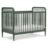 Liberty 3-in-1 Convertible Spindle Crib with Toddler Bed Conversion Kit | Forest Green