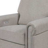 Presale - Linden Electronic Recliner and Swivel Glider - Grey Eco-Weave Rocking Chairs Million Dollar Baby Classic 