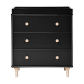 Presale - Lolly 3-Drawer Changer Dresser - Black / Washed Natural Dressers Babyletto Black / Washed Natural OS 
