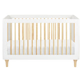 Lolly 3-in-1 Convertible Crib - White / Natural Cribs & Toddler Beds Babyletto White / Natural OS 