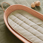 Luxe Organic Cotton Liner - Seafoam | Olli Ella - Baby Bedding