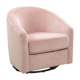 Madison Swivel Glider - Blush Pink Velvet