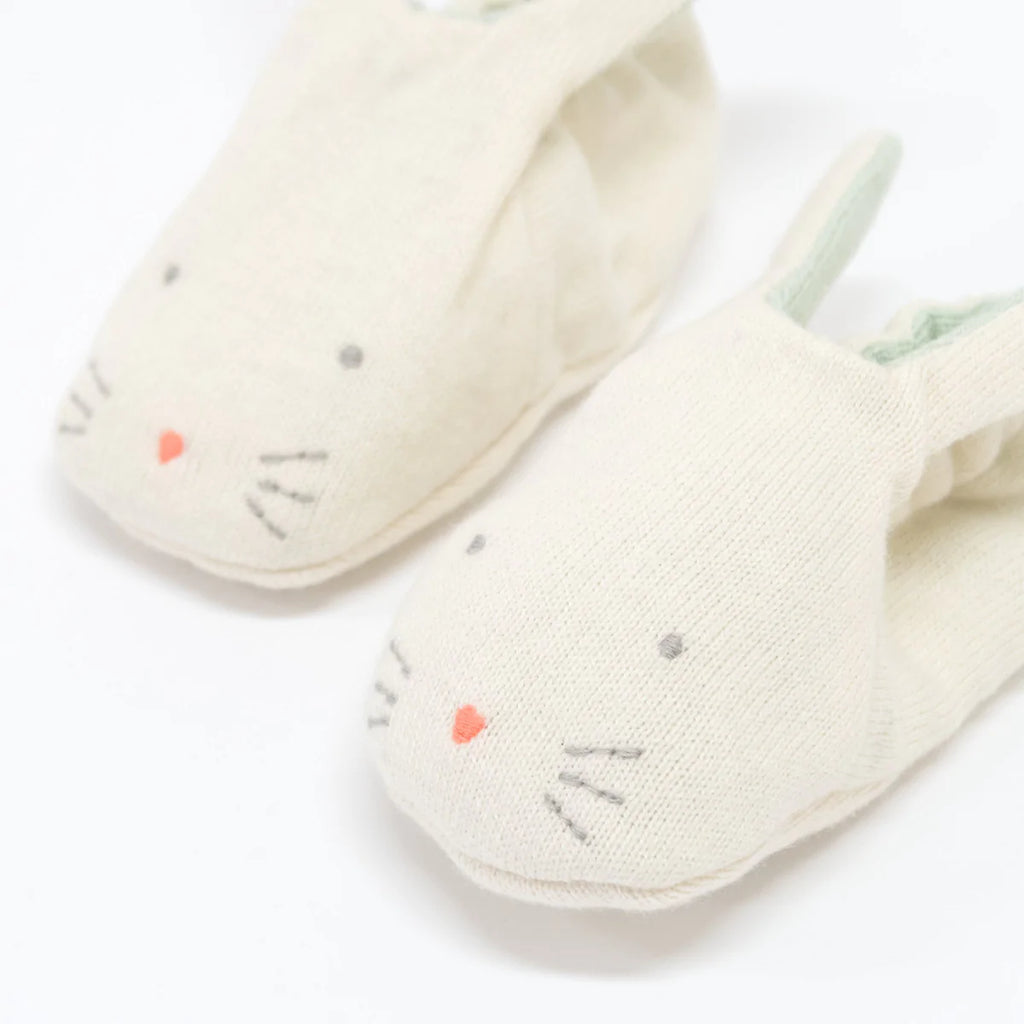 Mint Bunny Baby Booties | Meri Meri - Spring