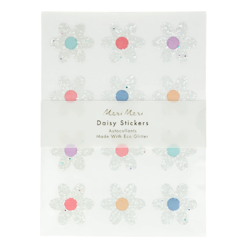 Glitter Daisy Stickers | Meri Meri