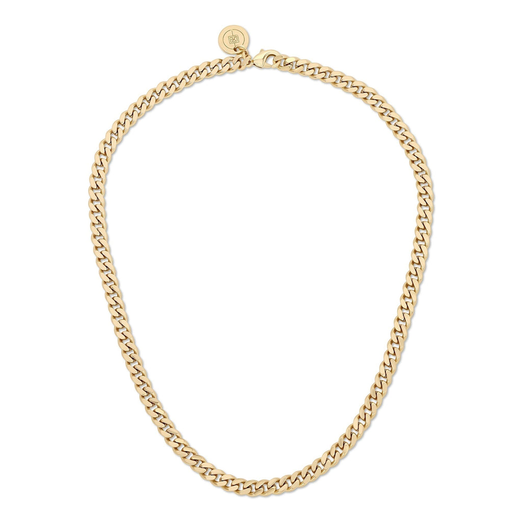 MICRO LINK CURB CHAIN NECKLACE by eklexic eklexic GOLD 14.5" 