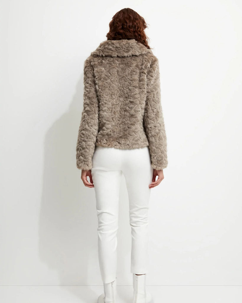 Mystique Cropped Jacket | Natural Jackets Unreal Fur 