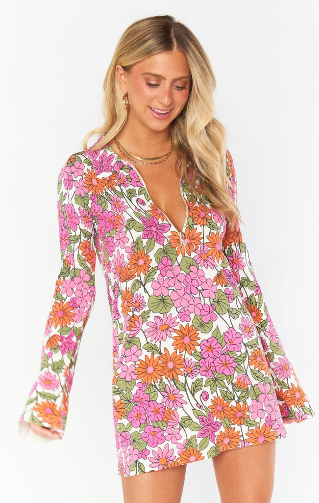 Charlie Collar Dress | Carnaby Floral Knit | Show Me Your Mumu - Women's Clothing