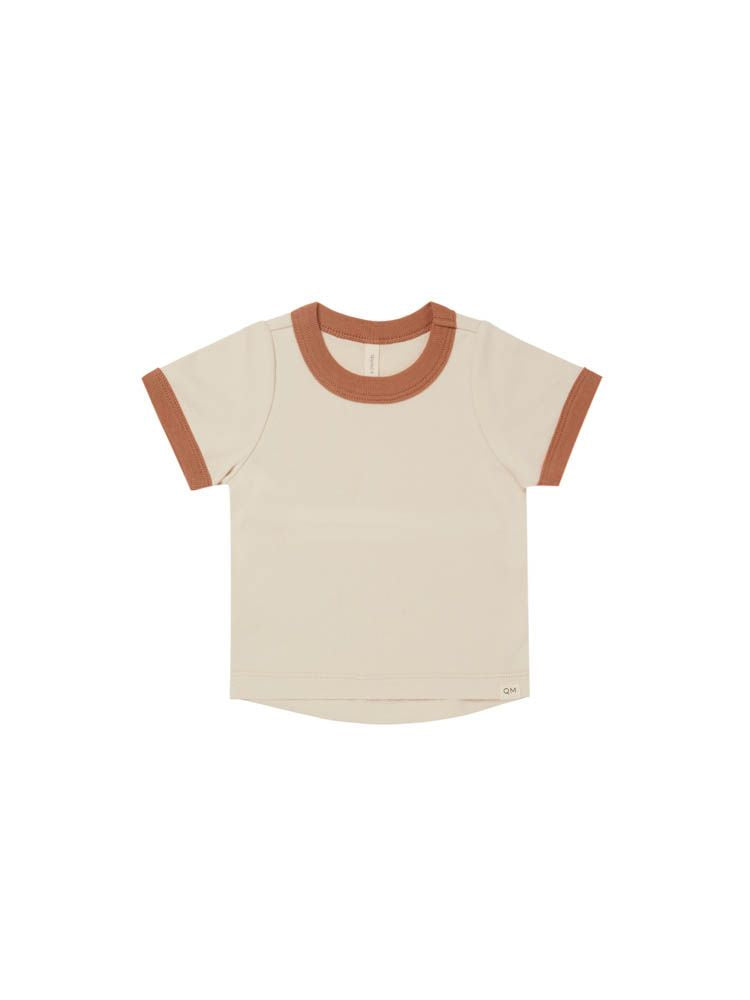 Ringer Tee | Natural | Quincy Mae - Childrens' Clothing and Accessories - Spring 2022