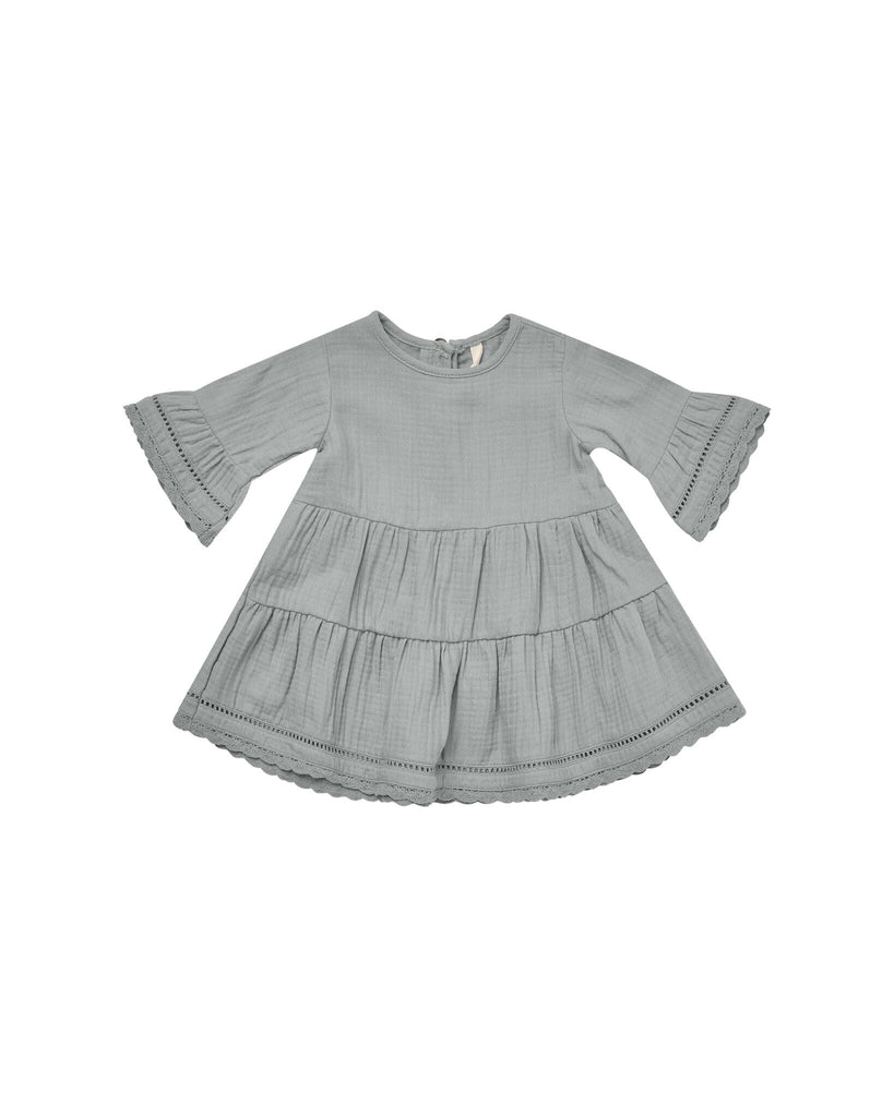 Belle Dress || Dusty Blue | Quincy Mae - Children's Clothing & Accessories
