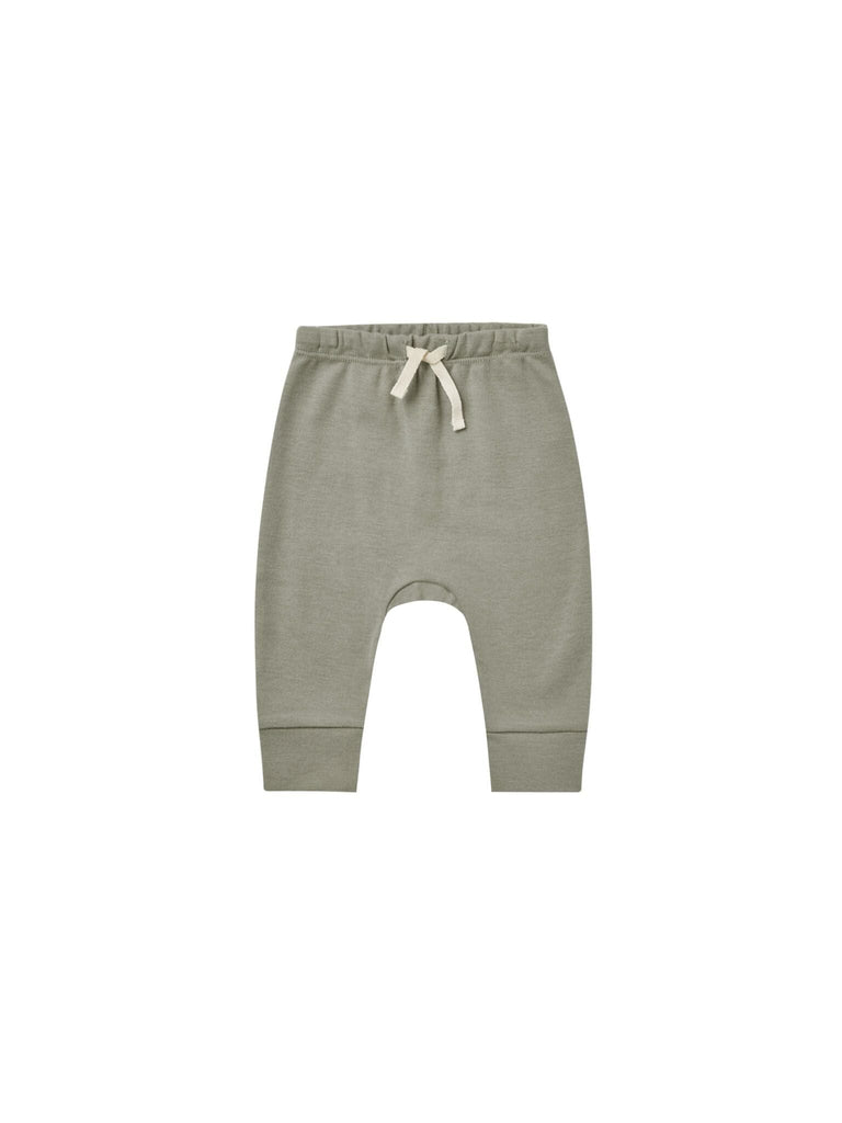 Drawstring Pant || basil | Quincy Mae | Children's Clothing & Accessories