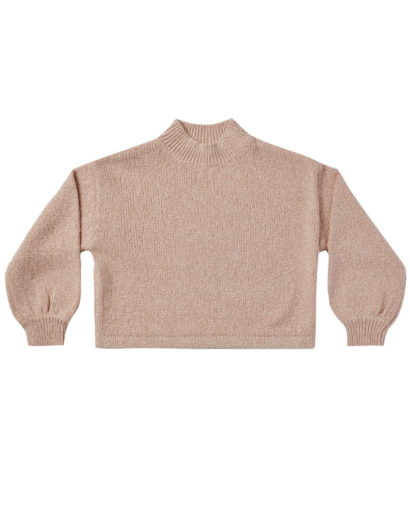 Knit Sweater || Heathered Rose | Rylee & Cru - Kids Clothing & Accessories
