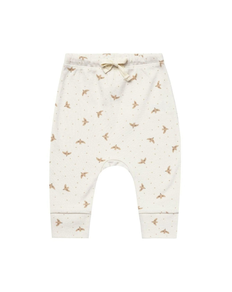 Drawstring Pant || Doves | Quincy Mae | Baby and Toddler's Clothing and Accessories