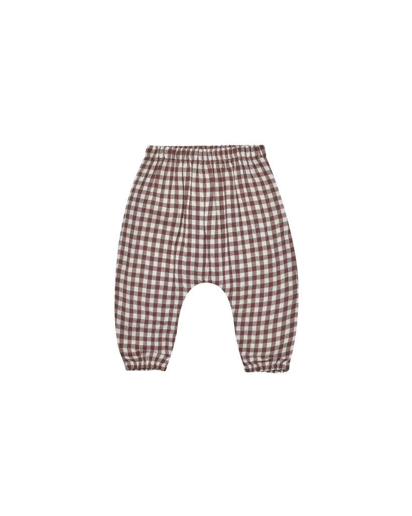 Woven Pant || Plum Gingham | Quincy Mae - Children's Clothing & Accessories