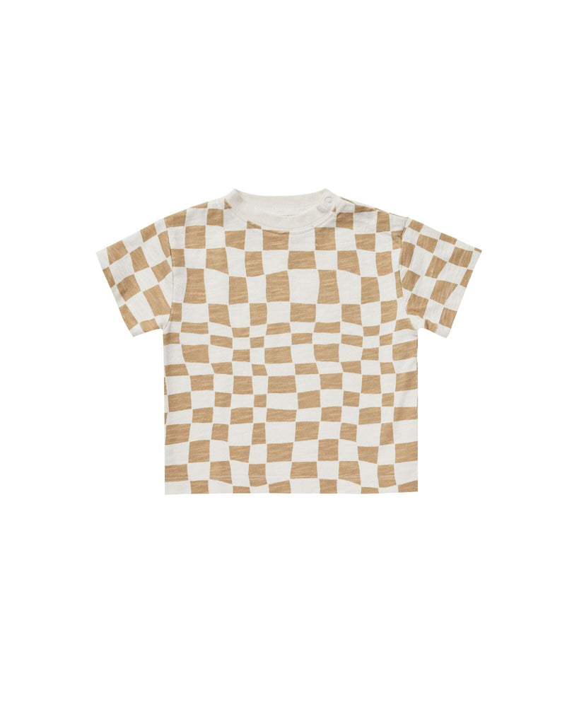 Relaxed Tee  || Sand Check | Rylee & Cru - Women's & Kids' Clothing and Accessories
