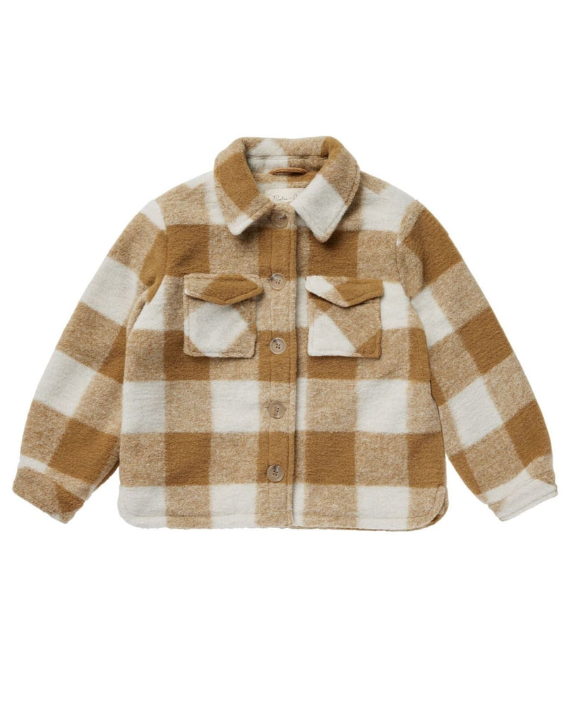 shearling chore coat || brass checker | Rylee & Cru - Women's & Kids' Clothing and Accessories