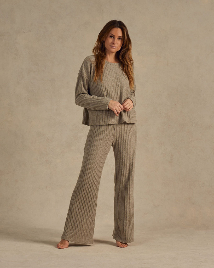 cozy ribbed knit set || heathered fern| Rylee & Cru - Women's & Kids' Clothing and Accessories