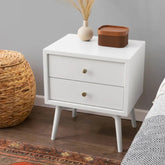 Palma Assembled Nightstand with USB Port | Warm White