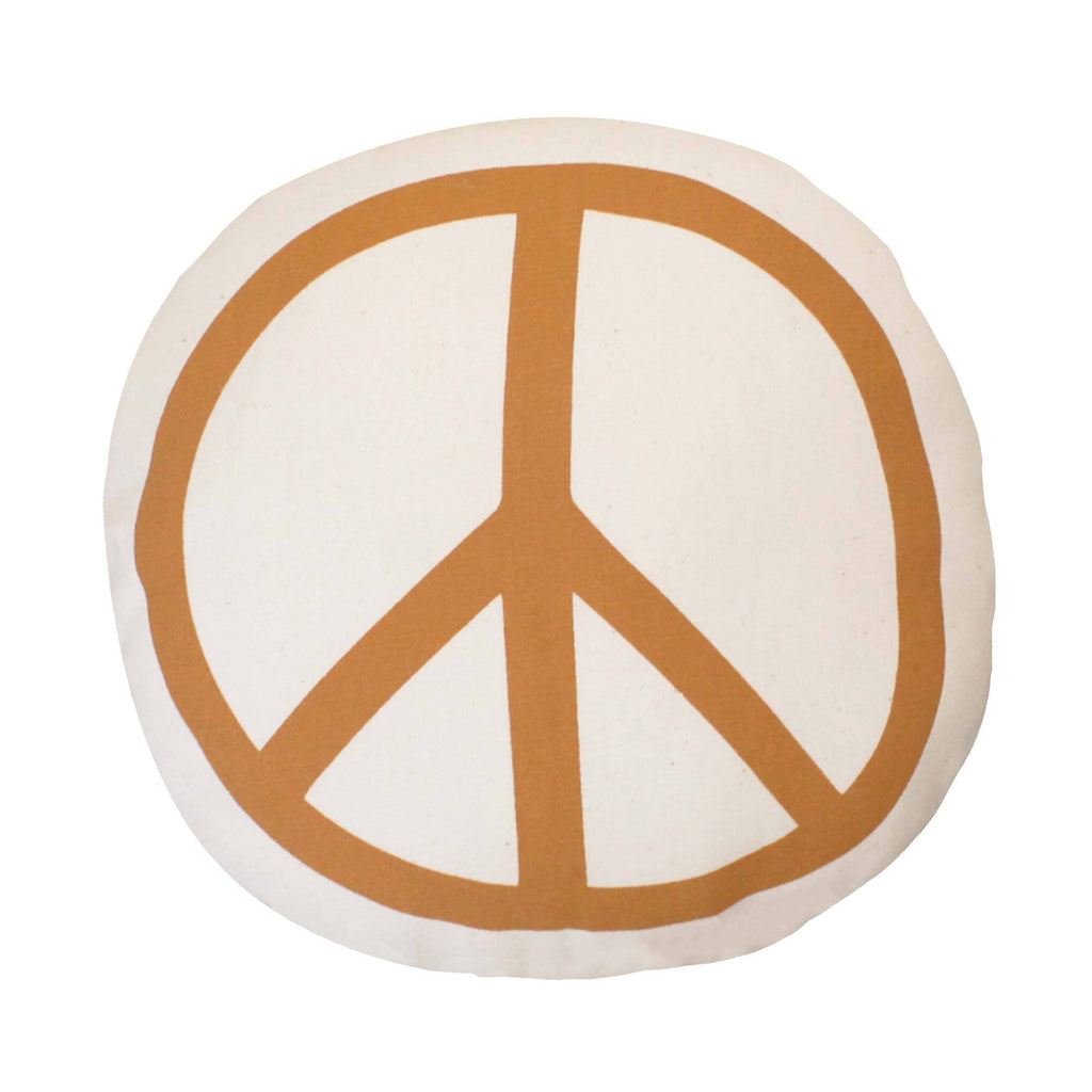 peace sign pillow Throw Pillow Imani Collective Natural 