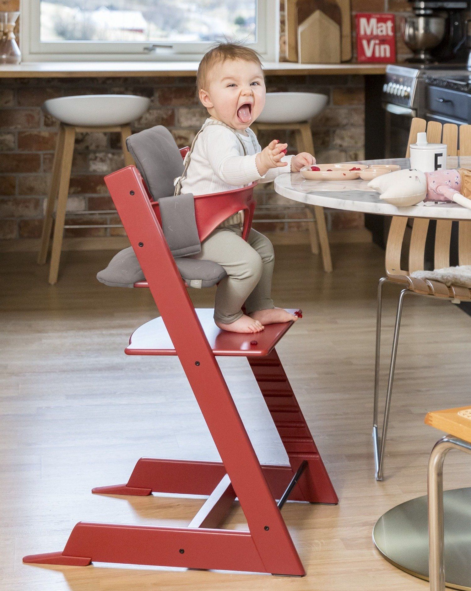 Tripp Trapp® High Chair Warm Red Stokke - Baby Furniture – Bohemian Mama