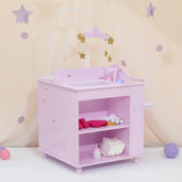 Olivia's Little World - Twinkle Stars Princess Baby Doll Changing Station with Storage | Teamson Kids
