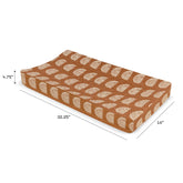 Quilted Changing Pad Cover in GOTS Certified Organic Muslin Cotton | Terracotta Rainbow