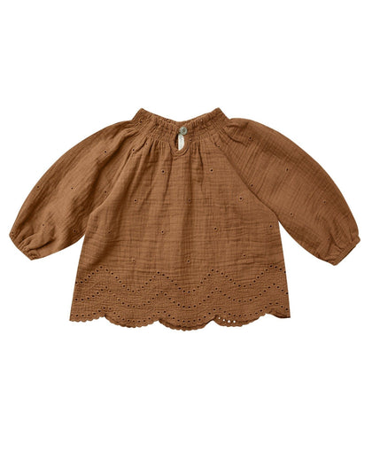 QUINCY BLOUSE || RUST | Rylee & Cru - Children's Clothing | AW 21