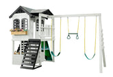 Reign Two Story Playhouse - White / Black 2 Mama Bees 