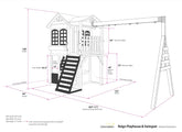 Reign Two Story Playhouse | White / Black