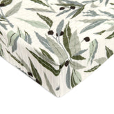 Babyletto | Quilted Changing Pad Cover in GOTS Certified Organic Muslin Cotton | Olive Branches