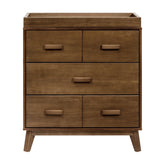 Scoot 3-Drawer Changer Dresser with Removable Changing Tray | Natural Walnut