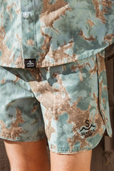 Sea Abyss Button Up Shirt | Turquoise Shorts Seaesta Surf 
