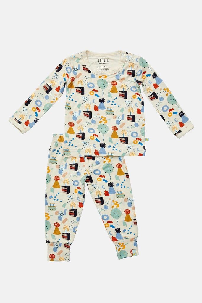 Long Sleeve Pajama Set - Birthday by Clover Baby & Kids Clover Baby & Kids 