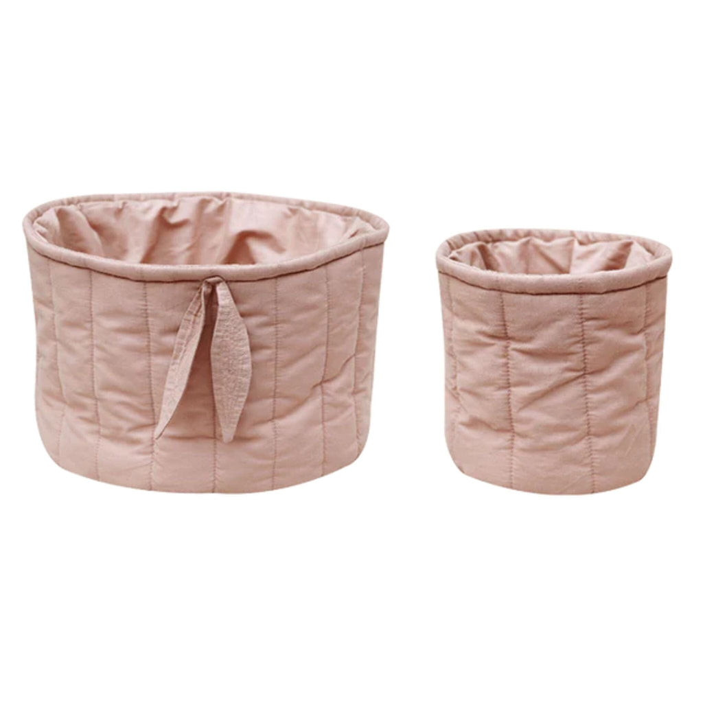 Set of Two Quilted Baskets | Bambie Vintage Nude Storage & Organization Lorena Canals Vintage Nude OS 