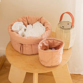 Set of Two Quilted Baskets | Bambie Vintage Nude Storage & Organization Lorena Canals 