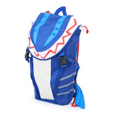 Shark Fin Blue Backpack by Bling2o Backpacks Bling2o Blue 