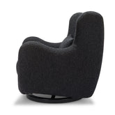 Solstice Swivel Glider | Black Boucle Rocking Chairs Babyletto 