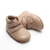 Leather High Top Sneaker | Color 'Stone' | Soft Sole | Consciously Baby Shoes