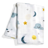 Crib sheet and Swaddle bundle - Moon's Birthday Rookie Humans 