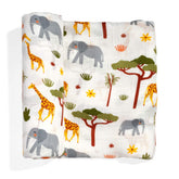 Crib sheet and Swaddle bundle - In The Savanna Crib Sheet & Swaddle Rookie Humans 