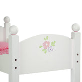 Olivia's Little World - Little Princess 18" Doll Double Bunk Bed - White | Teamson Kids - Doll Furniture