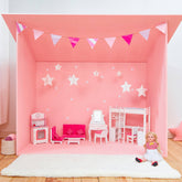 Olivia's Little World - Polka Dots Princess 18" Doll Pink Lounge Set | Teamson Kids - Doll Furniture