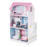 Wonderland Ariel 2 in 1 Doll House & Play Kitchen - Pink / Grey | Teamson Kids - Dollhouses