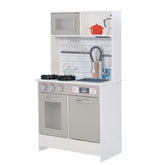 Little Chef Valencia Classic Play Kitchen - Grey | Teamson Kids - Costume + Pretend Play - Play Kitchen + Food