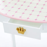 Fantasy Fields - Dreamland Castle Play Vanity Set - White / Pink | Teamson Kids - Kids Furniture 