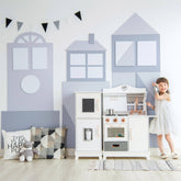 Little Chef Marseille Retro Play Kitchen - White | Teamson Kids - Play Kitchen + Food