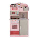 Teamson Kids - Little Chef Florence Classic Play Kitchen - Pink / Grey Play Kitchen + Food Teamson Kids 