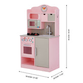 Teamson Kids - Little Chef Florence Classic Play Kitchen - Pink / Grey Play Kitchen + Food Teamson Kids 