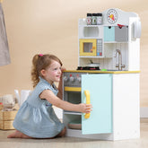 Teamson Kids - Little Chef Florence Classic Play Kitchen - White/Green & Yellow Play Kitchen + Food Teamson Kids 