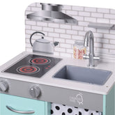 Teamson Kids - Little Chef Philly Modern Play Kitchen - Petrol Play Kitchen + Food Teamson Kids 