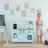 Teamson Kids - Little Chef Westchester Retro Play Kitchen - Mint Play Kitchen + Food Teamson Kids 